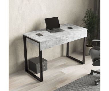 Стол компьютерный с ящиками, письменный стол MX-0002 от Moreli (Морели) Бетон
