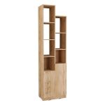 Стеллаж с дверцей и полками для декора и книг MA-0002 от Moreli (Морели) Аппалачі