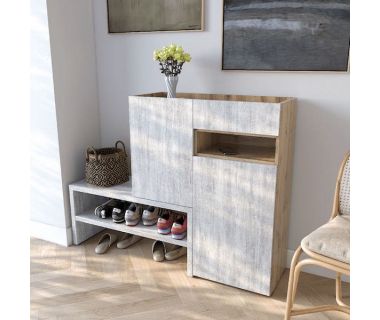 Тумба під взуття в передпокій RS-4 від Moreli (Морелі) Аппалачі/Бетон Тумба під взуття в передпокій RS-4 від Moreli (Морелі) Аппалачі/Бетон