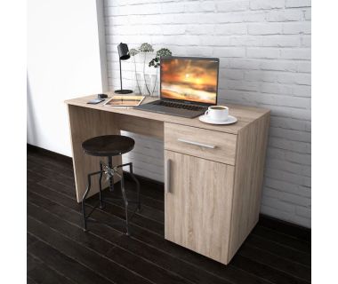 Стіл комп'ютерний, письмовий стіл з ящиками та дверцятами ST-0003 від Moreli (Морелі) Дуб Сонома