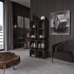 Стелаж-полиця для книг та декору ST-0018 від Moreli (Морелі) Венге темний