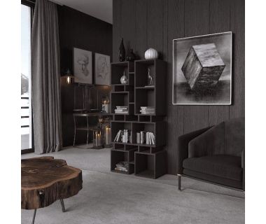 Стеллаж-полка для книг и декора ST-0018 от Moreli (Морели) Венге темный