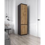 Шкаф-пенал с полками для одежды T-217 от Moreli (Морели) Венге темный/Аппалачи