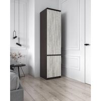 Шафа-пенал з полицями для одягу T-217 від Moreli (Морелі) Венге темний/Бетон