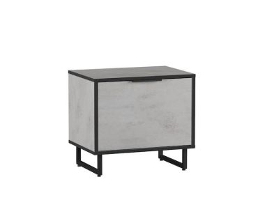 Тумба под обувь в прихожую с дверцей от Moreli (Морели) F-004 Бетон Тефра