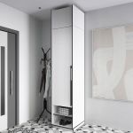 Шафа розстібна зі штангою на одну дверку з антресоллю R-0002 від Moreli (Морелі) Біла