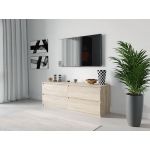 Тумба под телевизор ТВ/ТВ 4 ящика Moreli (Морели) Т-223 Дуб Сонома