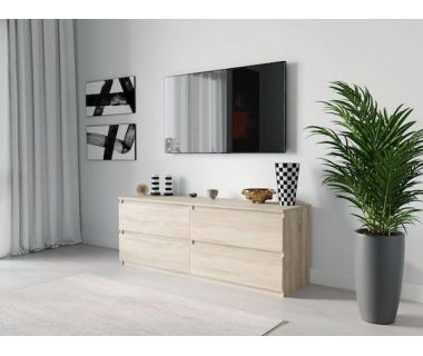 Тумба под телевизор ТВ/ТВ 4 ящика Moreli (Морели) Т-223 Дуб Сонома