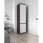 Шкаф-пенал со штангой для одежды Т-218 от Moreli (Морели) Венге темный/Белый