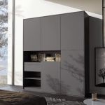 Шкаф распашной для вещей и книг RS-2 от Moreli (Морели) Антрацит