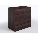 Комод 4 шухляди комбінація кольорів ТX-04 Moreli (Морелі) Венге темний