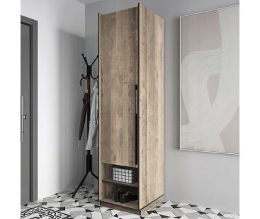 Шафа розстібна зі штангою на одну дверку R-0002 від Moreli (Морелі) Дуб Гранж Пісочний