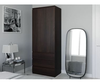 Шафа розстібна з полицями для одягу T-210 від Moreli (Морелі) Венге темний Шафа розстібна з полицями для одягу T-210 від Moreli (Морелі) Венге темний