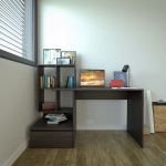 Стіл комп'ютерний, письмовий стіл з ящиками та дверцятами ST-0005 від Moreli (Морелі) Венге темний