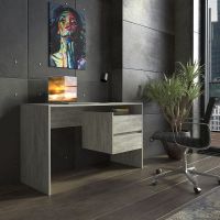 Стол компьютерный, письменный стол с ящиками ST-0006 от Moreli (Морели) Бетон