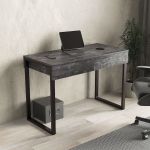 Стол компьютерный с ящиками, письменный стол MX-0002 от Moreli (Морели) Бетон Темный