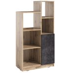 Стелаж полиці для книг і декору з дверцятами PA-0001 від Moreli (Морелі) Аппалачі/Бетон Темний