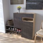 Тумба под обувь в прихожую RS-4 от Moreli (Морели) Дуб Сонома/Венге темный