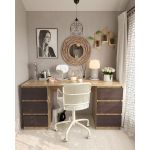 Стол компьютерный с двумя тумбами, стол письменный T-228 Аппалачи/Венге темный