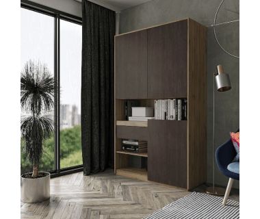 Шкаф распашной для книг и документов RS-1 от Moreli (Морели) Аппалачи/Венге темный