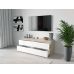 Тумба под телевизор ТВ/ТВ 4 ящика Moreli (Морели) Т-223 Дуб Сонома/Белый