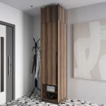 Шафа розстібна на одні двері з полицями та антресоллю R-0001 від Moreli (Морелі) Дуб Кверкус