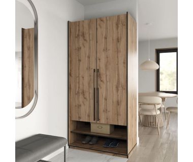 Шафа розстібна на дві двері з полицями та шухлядами R-0003 від Moreli (Морелі) Аппалачі