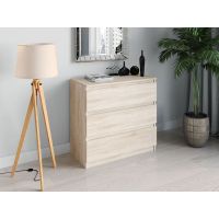 Комод із прихованими ручками на три ящики Moreli (Морелі) Т-214 Дуб Сонома