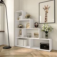 Стелаж сходинкою полиця для книг та декору на 6 осередків GT-57 від Moreli (Морелі)