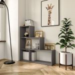 Стелаж сходинкою полиця для книг та декору на 6 осередків GT-57 від Moreli (Морелі) Антрацит