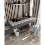 Стіл комп'ютерний підвісний на 2 ящики, письмовий стіл T-222 від Moreli (Морелі) Бетон/Антрацит