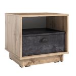 Тумба прикроватная для спальни K-0005 от Moreli (Морели) Аппалачи/Бетон Темный