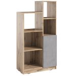 Стеллаж полки для книг и декора с дверцей PA-0001 от Moreli (Морели) Аппалачи/Бетон Тефра