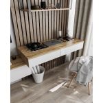 Стіл комп'ютерний підвісний на 2 ящики, стіл письмовий T-222 від Moreli (Морелі) Аппалачі/Білий