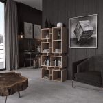 Стелаж-полиця для книг та декору ST-0018 від Moreli (Морелі) Дуб Сонома