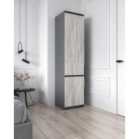 Шафа-пенал зі штангою для одягу Т-218 від Moreli (Морелі) Антрацит/Бетон