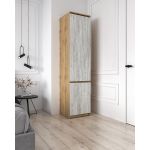 Шафа-пенал з полицями для одягу T-217 від Moreli (Морелі) Аппалачі/Бетон