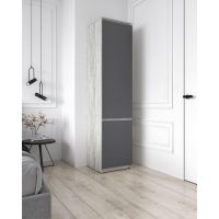 Шафа-пенал зі штангою для одягу Т-218 від Moreli (Морелі) Бетон/Антрацит