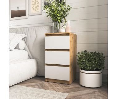 Тумба на 3 ящики в спальню T-216 від Moreli (Морелі) Аппалачі/Білий Тумба на 3 ящики в спальню T-216 від Moreli (Морелі) Аппалачі/Білий