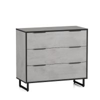 Комод із трьома ящиками на ніжках від Moreli (Морелі) F-008 Бетон Тефра