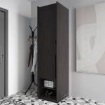 Шафа розстібна зі штангою на одну дверку R-0002 від Moreli (Морелі) Венге темний