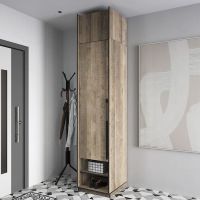 Шафа розстібна зі штангою на одну дверку з антресоллю R-0002 від Moreli (Морелі) Дуб Гранж Пісочний