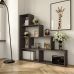 Стеллаж ступенькой полка для книг и декора на 6 ячеек GT-57 от Moreli (Морели) Венге темний