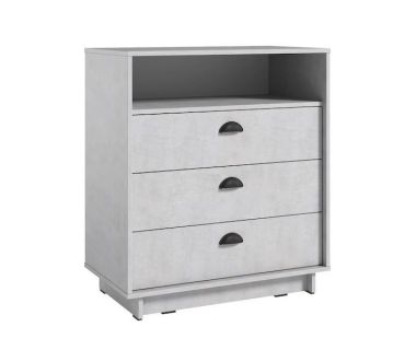 Комод для дому з 3 ящиками та полицею K-0001 від Moreli (Морелі) Бетон Стайл Комод для дому з 3 ящиками та полицею K-0001 від Moreli (Морелі) Бетон Стайл