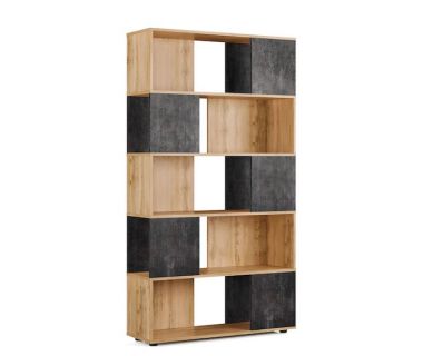 Стелаж полиці для книг та декору для дому LA-0002 від Moreli (Морелі) Аппалачі/Бетон Темний