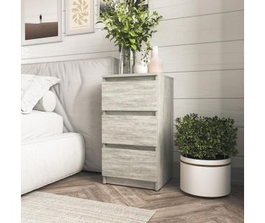 Прикроватная тумба на 3 ящика в спальню T-216 от Moreli (Морели) Бетон