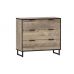 Комод із трьома ящиками на ніжках від Moreli (Морелі) F-008 Дуб Гранж Пісочний в інтернет магазині "Меблі Даром"