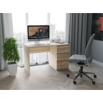 Компьютерный стол, письменный стол с 3-мя ящиками T-224 от Moreli (Морели) Дуб Сонома