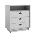 Комод для дому з 3 ящиками та полицею K-0001 від Moreli (Морелі) Бетон Стайл