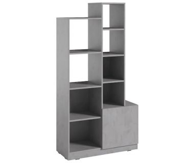 Стелаж полиці для книг і декору з дверцятами PA-0003 від Moreli (Морелі) Аппалачі/Бетон Тефра